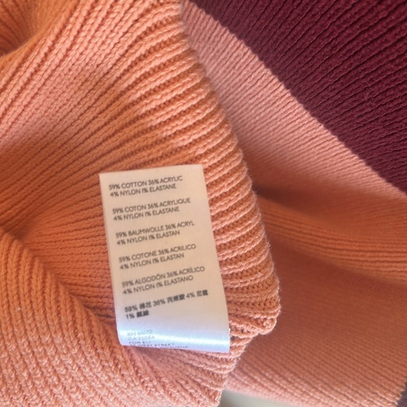 Free People Easy Street Sweater Size XS Color Block Pullover Ribbed Knit Relaxed - Picture 9 of 13